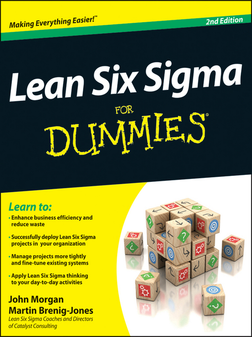 Title details for Lean Six Sigma For Dummies by John Morgan - Available